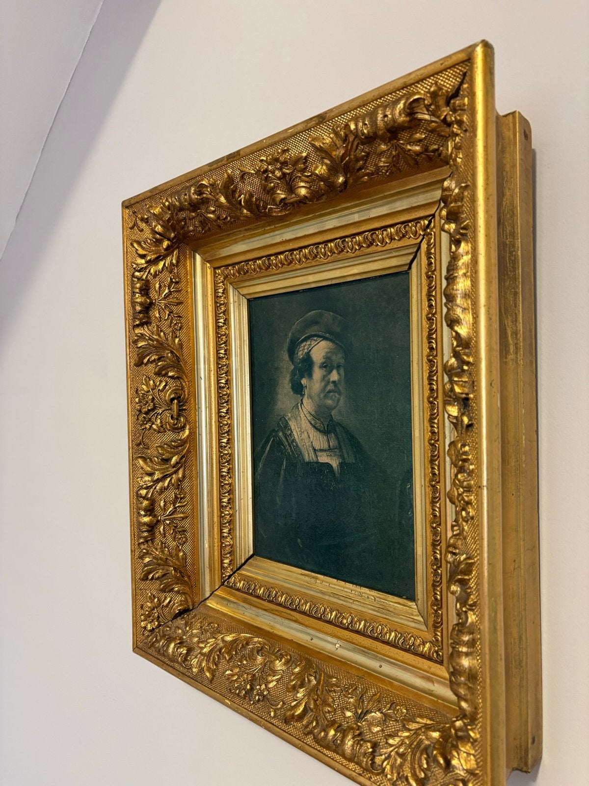 Antiek Schilderij: Portret in Gouden Lijst, Antiek en Kunst, Kunst | Schilderijen | Klassiek, Ophalen of Verzenden