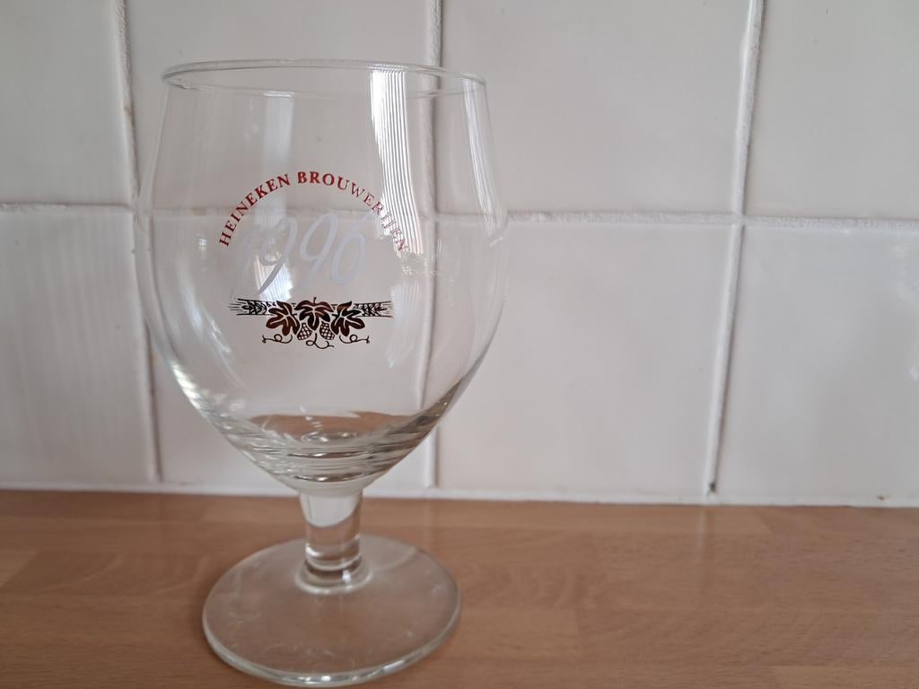 Heineken Brouwerijen 1996 Bierglas, Antiek en Kunst, Antiek | Glas en Kristal, Ophalen of Verzenden