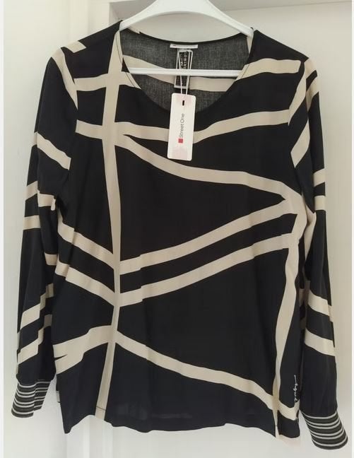 NIEUW!! Street One apart mooie blouse VAN 60 VOOR 15,99 EURO, Kleding | Dames, Maat 38/40 (M), Verzenden, Zwart, Street One