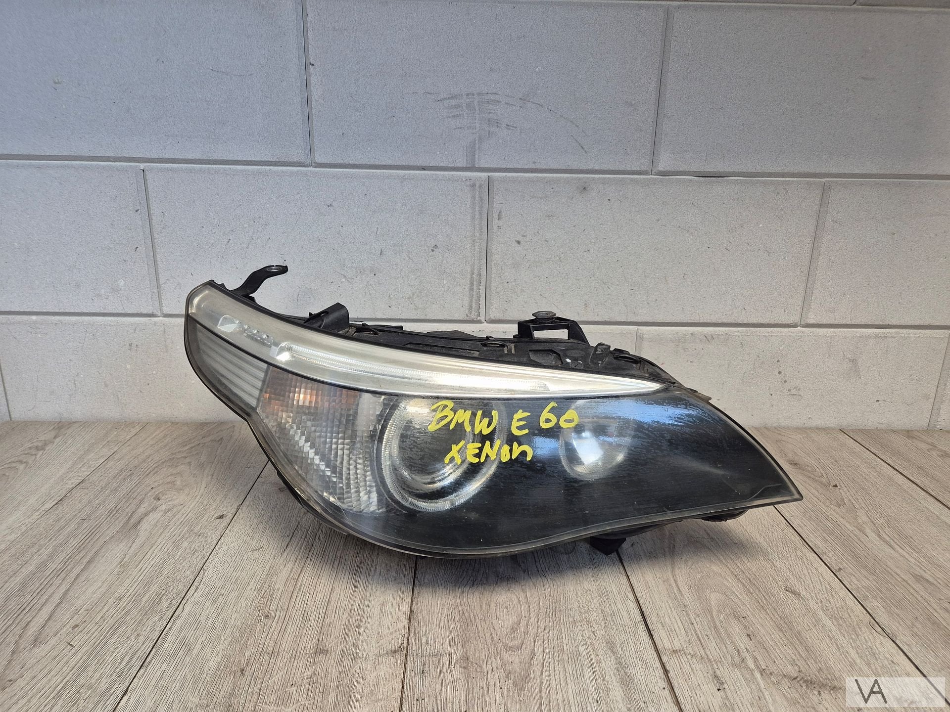Koplamp rechts xenon met bochtlicht BMW 5 serie E60 05 - 07, Gebruikt, -, -, Ophalen of Verzenden