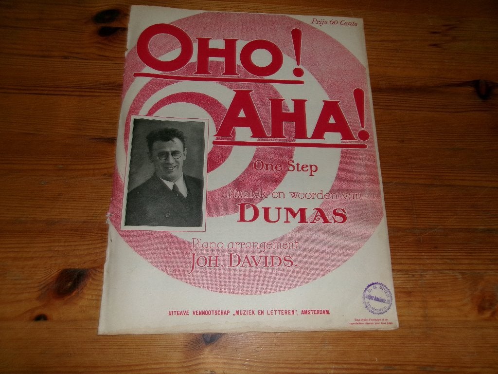 Oho! Aha! - Dumas, Piano, Gebruikt, Ophalen of Verzenden, Artiest of Componist