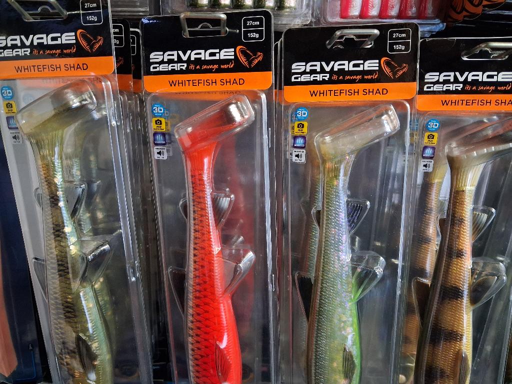 Partij GROTE Savage Gear Shads (Herring V2 en Whitefish), Tinstraat, Savage Gear, Overige typen, Nieuw
