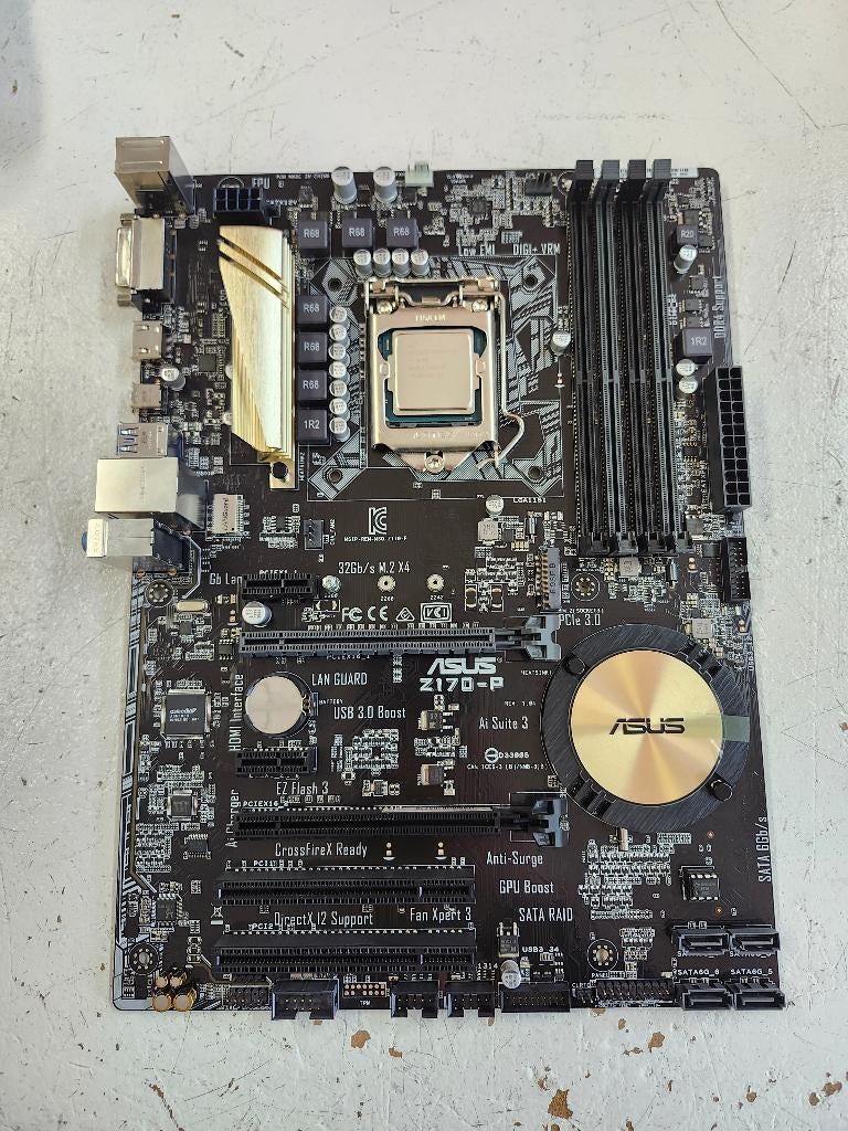 i7-6700 + Moederbord, Computers en Software, Moederborden, Asus, Gebruikt, -, LGA 1151