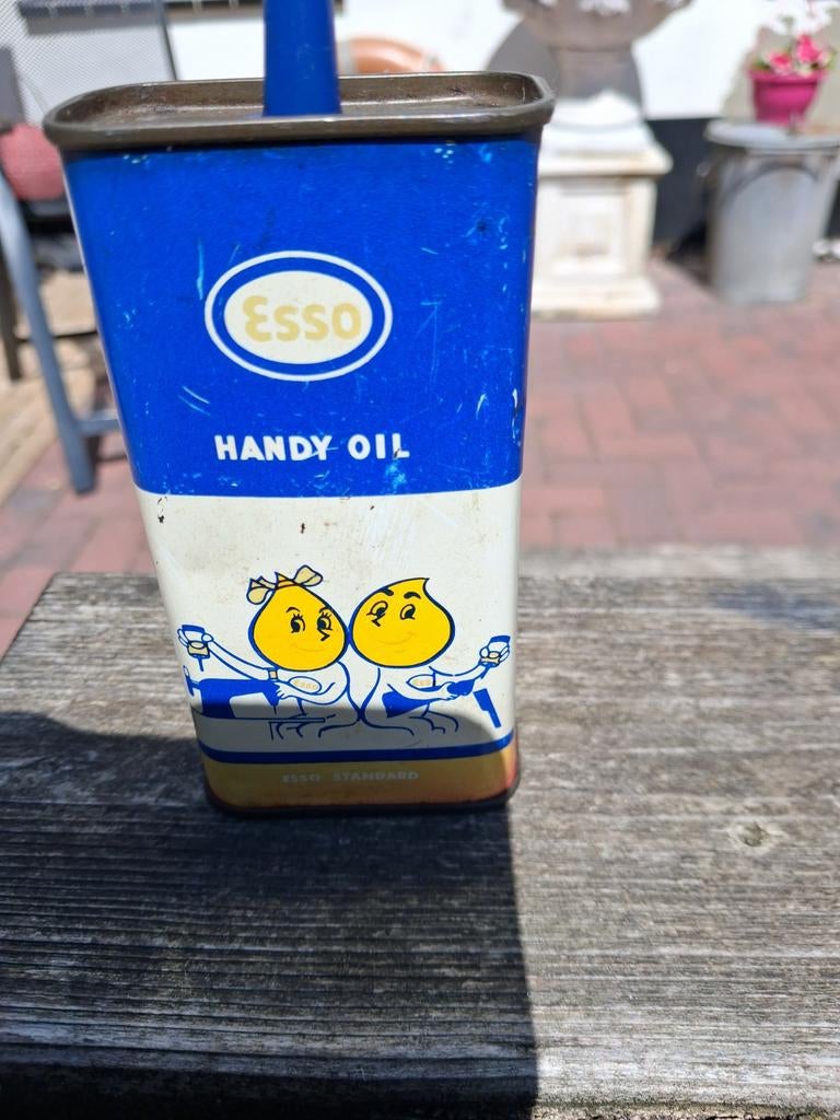 Vintage Esso Handy Oil blik - Zeldzaam verzamelobject, Ophalen of Verzenden