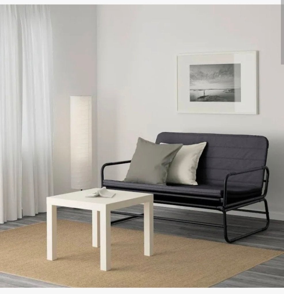 IKEA Hammarn Slaapbank * Bank, Ophalen, Zwart, Tweepersoons, Zo goed als nieuw