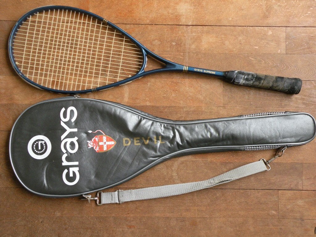 Squashracket. Grays. Met hoes., Ophalen of Verzenden, Zo goed als nieuw, Racket, Met hoes
