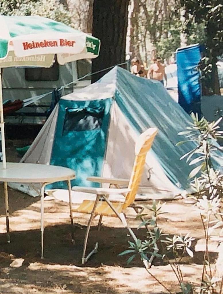 Katoenen tent van De Wit, 2-3 personen, Caravans en Kamperen, Tenten, Ophalen, Gebruikt, Tot en met 3