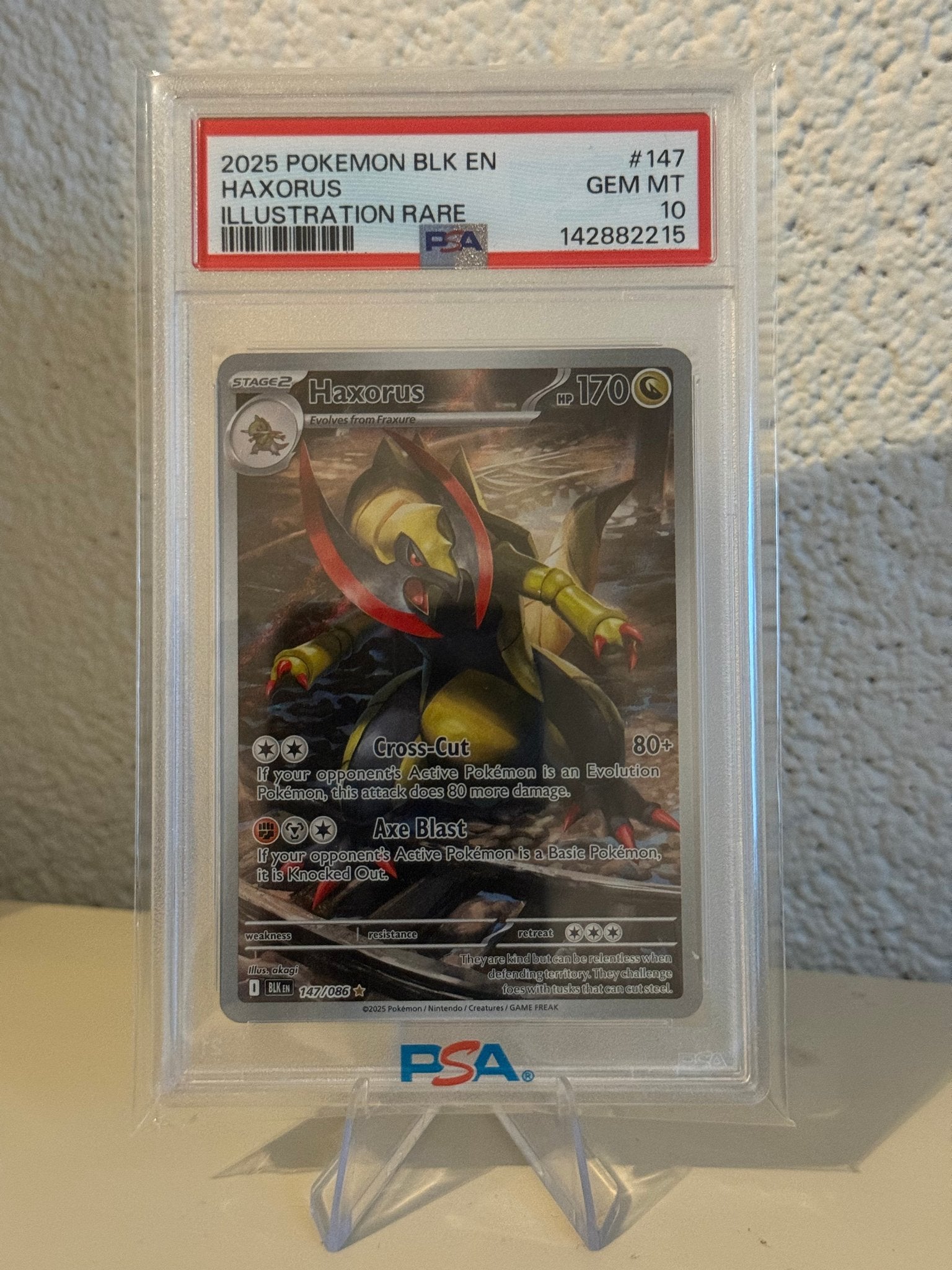 Pokemon Haxorus | PSA 10 | 147/086 | 142882215, Hobby en Vrije tijd, Ophalen of Verzenden, Zo goed als nieuw, Losse kaart