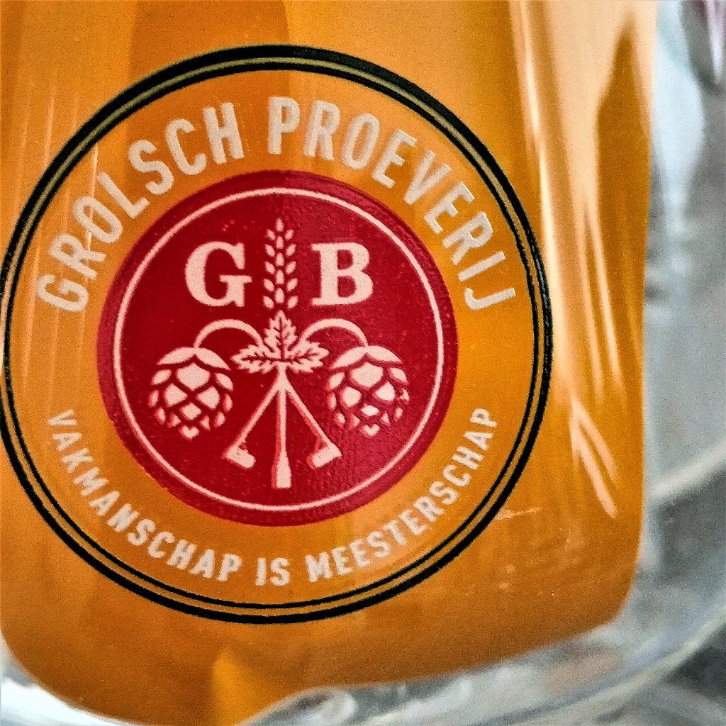 4 GROLSCH proeverij glazen 2017, Ophalen of Verzenden, Nieuw, Glas of Glazen, Grolsch