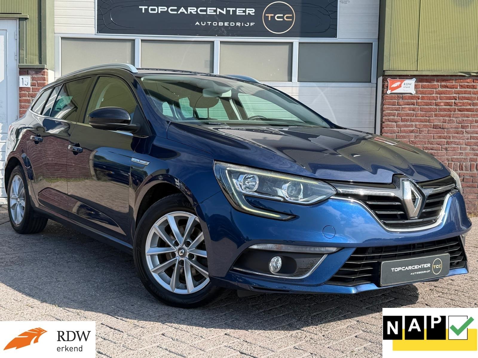 Renault Megane Estate 1.2 TCe Limit/TREKH/PARKS/NAVI/APK/NAP, Auto's, Renault, Voorwielaandrijving, Gebruikt, 4 cilinders, Blauw