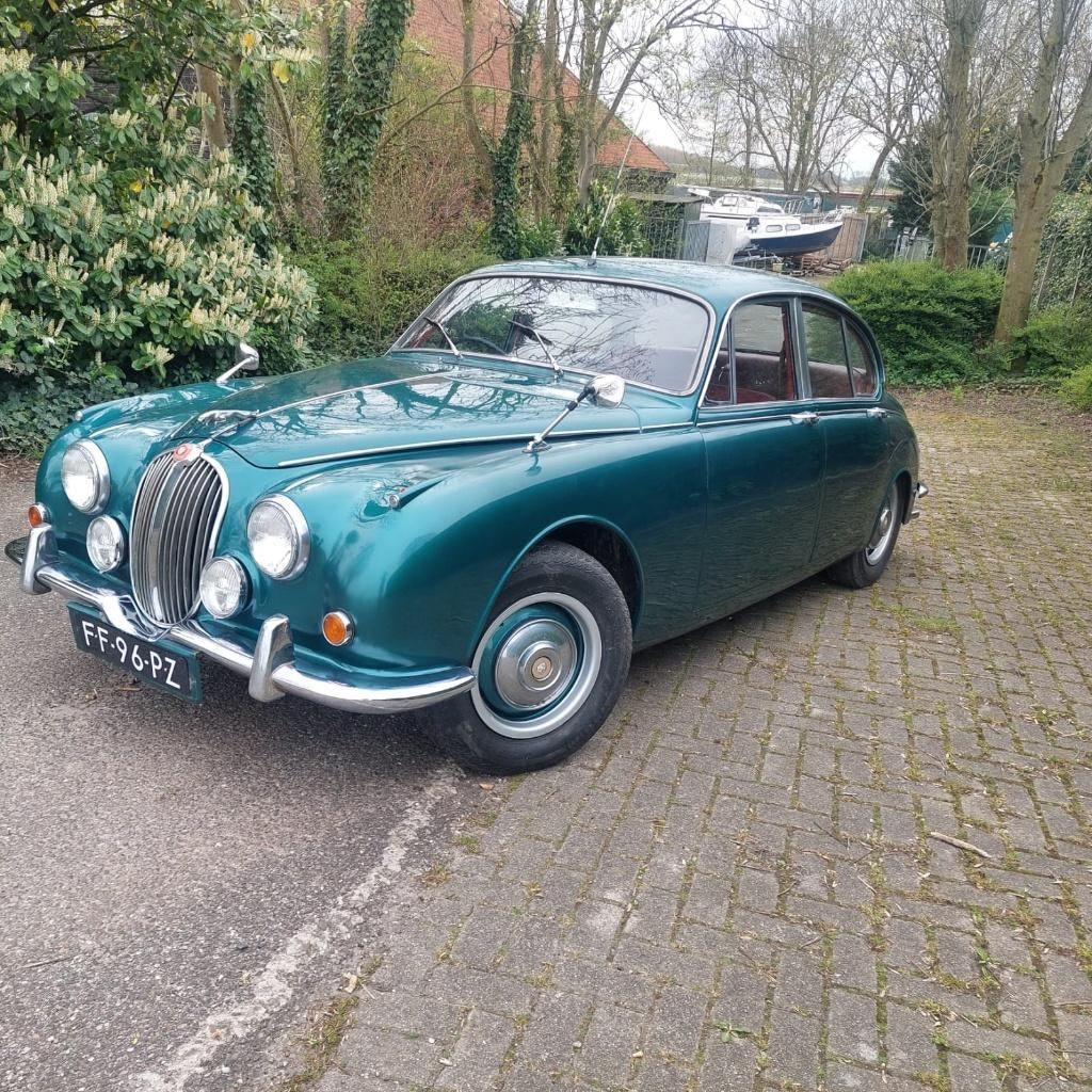Jaguar 340 1968 Groen, Achterwielaandrijving, Overige modellen, 4 stoelen, Leder