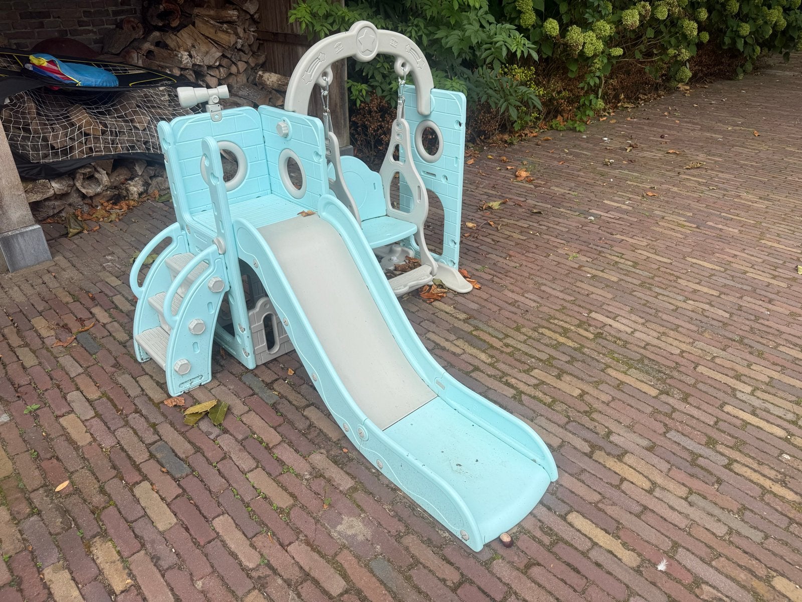 MAMIZO 5-in-1 Glijbaan & Schommelset voor Peuters, Kinderen en Baby's, Ophalen of Verzenden, Gebruikt, Glijbaan