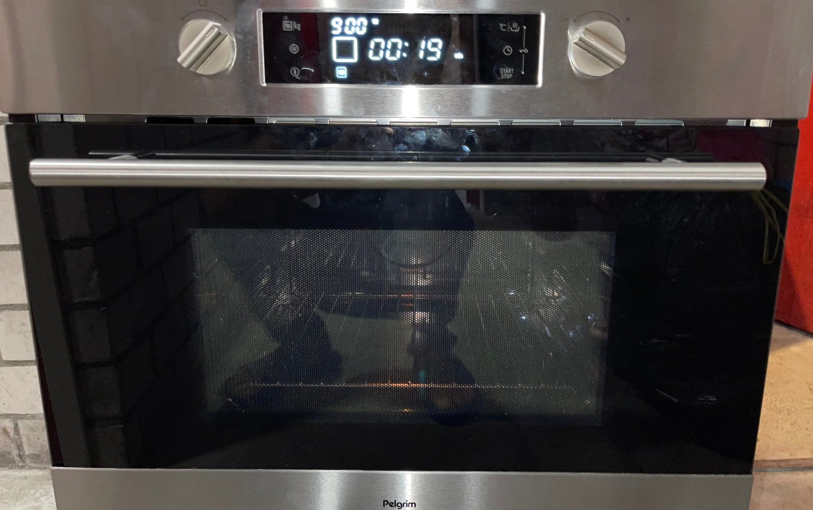 Pelgrim Inbouw Combimagnetron - Zo goed als nieuw, Combimagnetron, 60 cm of meer, Grill, Ophalen of Verzenden