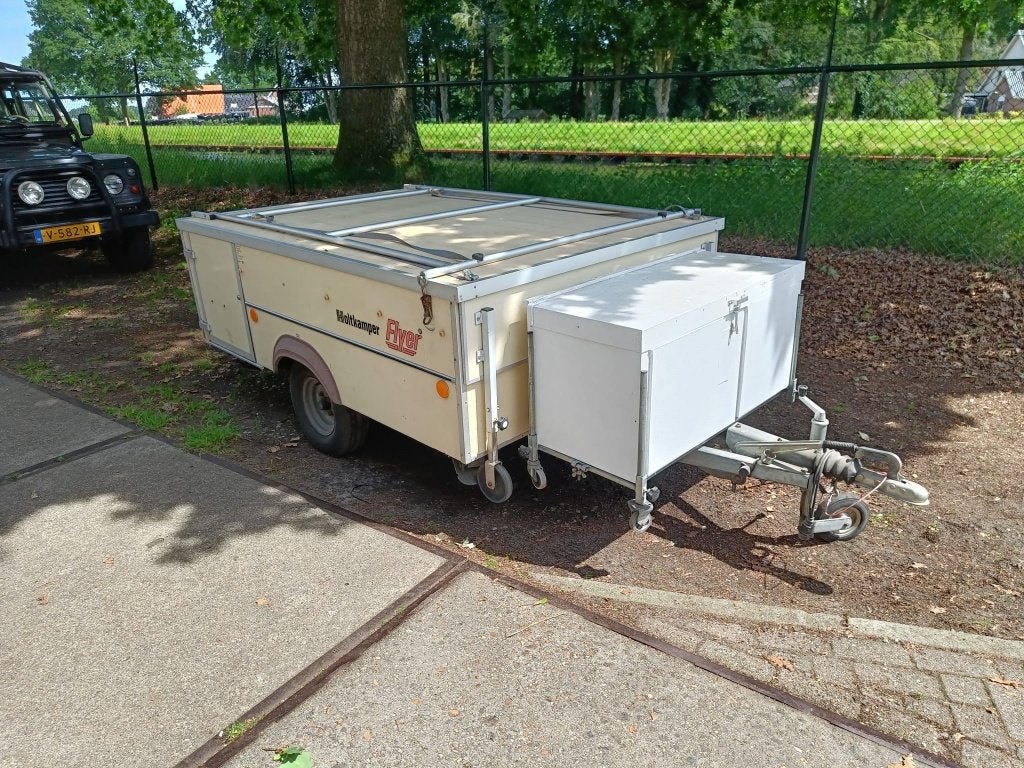 Voordelige vouwwagen Holtkamper Flyer met 4 slaapplaatsen, Caravans en Kamperen, Vouwwagens, Ophalen, Beige, Holtkamper, Tot en met 4