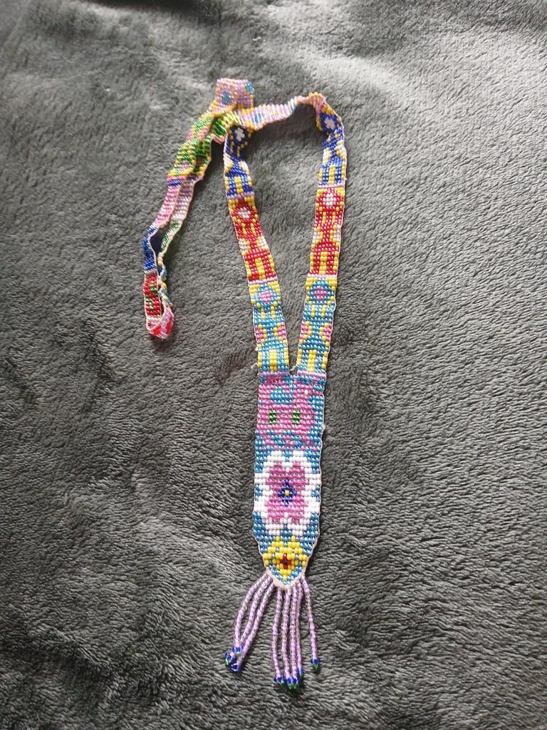 Handgemaakte Native American Stijl Kralenketting – Beadwork, Ophalen of Verzenden, Nieuw, Overige materialen