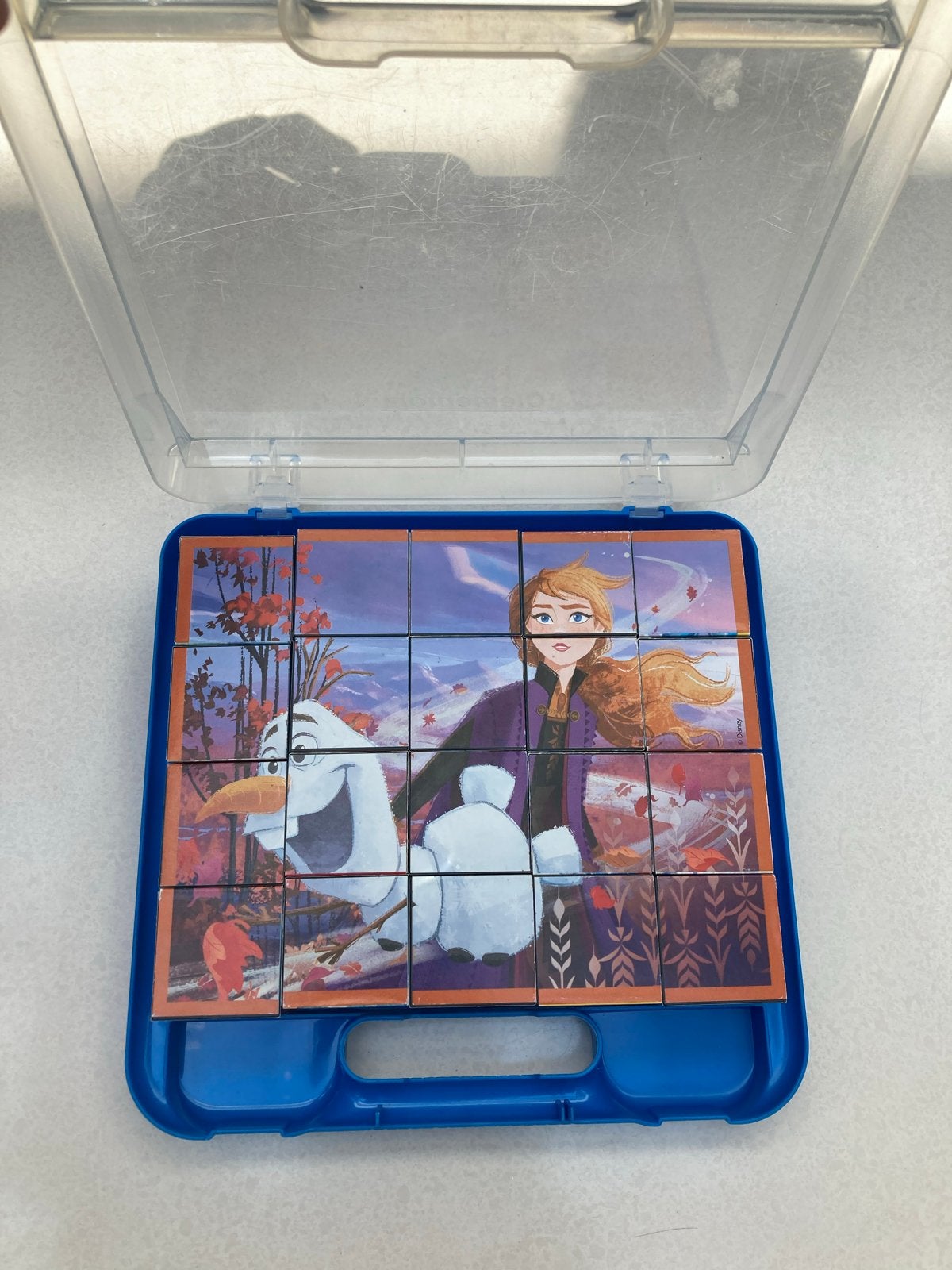 Frozen 2 Cubi-Cubes Kubus Puzzel Clementoni, Ophalen of Verzenden, 10 tot 50 stukjes, Zo goed als nieuw, 2 tot 4 jaar