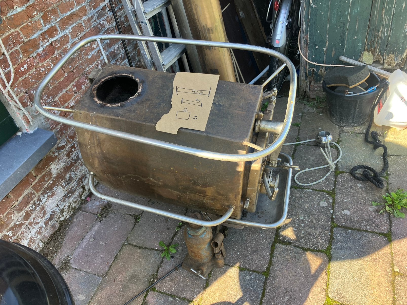 Scheepskachel RVS, Watersport en Boten, Ophalen, Zo goed als nieuw, Zeilboot of Motorboot