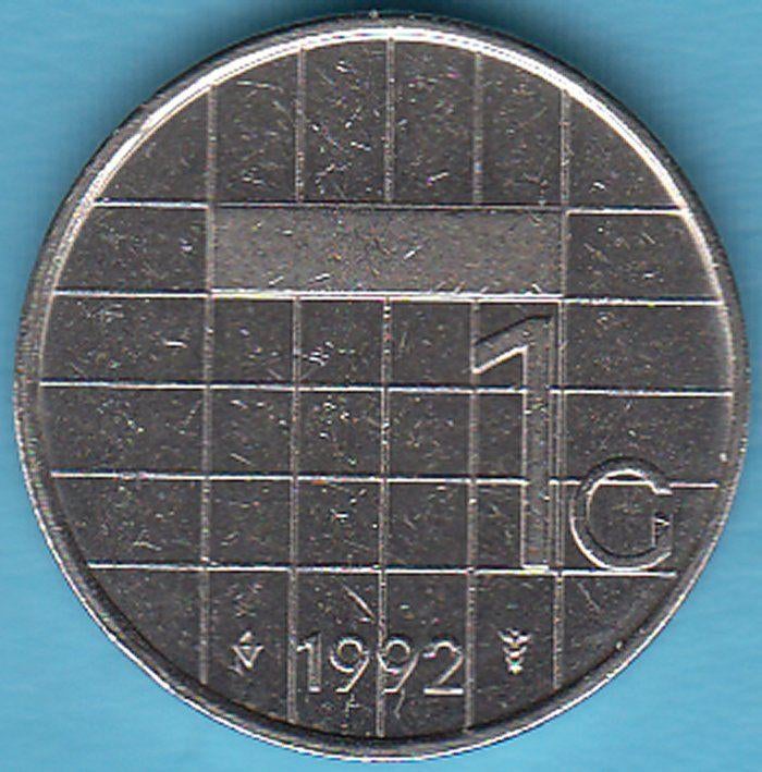 Nederland 1 gulden 1992 Beatrix UNC in munthouder, Postzegels en Munten, Munten | Nederland, Ophalen of Verzenden, Koningin Beatrix