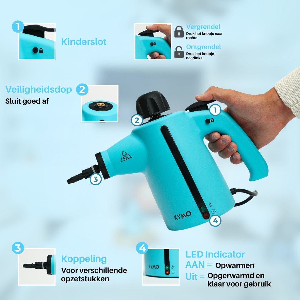 Handstoomreiniger Plus bijna nieuw - stoomreiniger, Ophalen of Verzenden, Zo goed als nieuw, Stoomreiniger