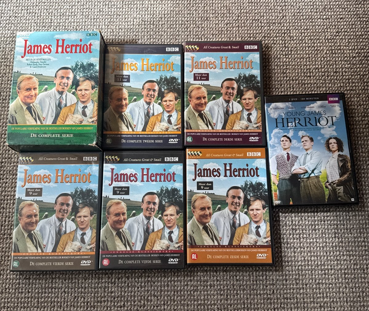 James Herriot, seizoen 1 t/m 6 & Young James Herriot, Cd's en Dvd's, Dvd's | Tv en Series, Engels, Nederlands, Ophalen of Verzenden