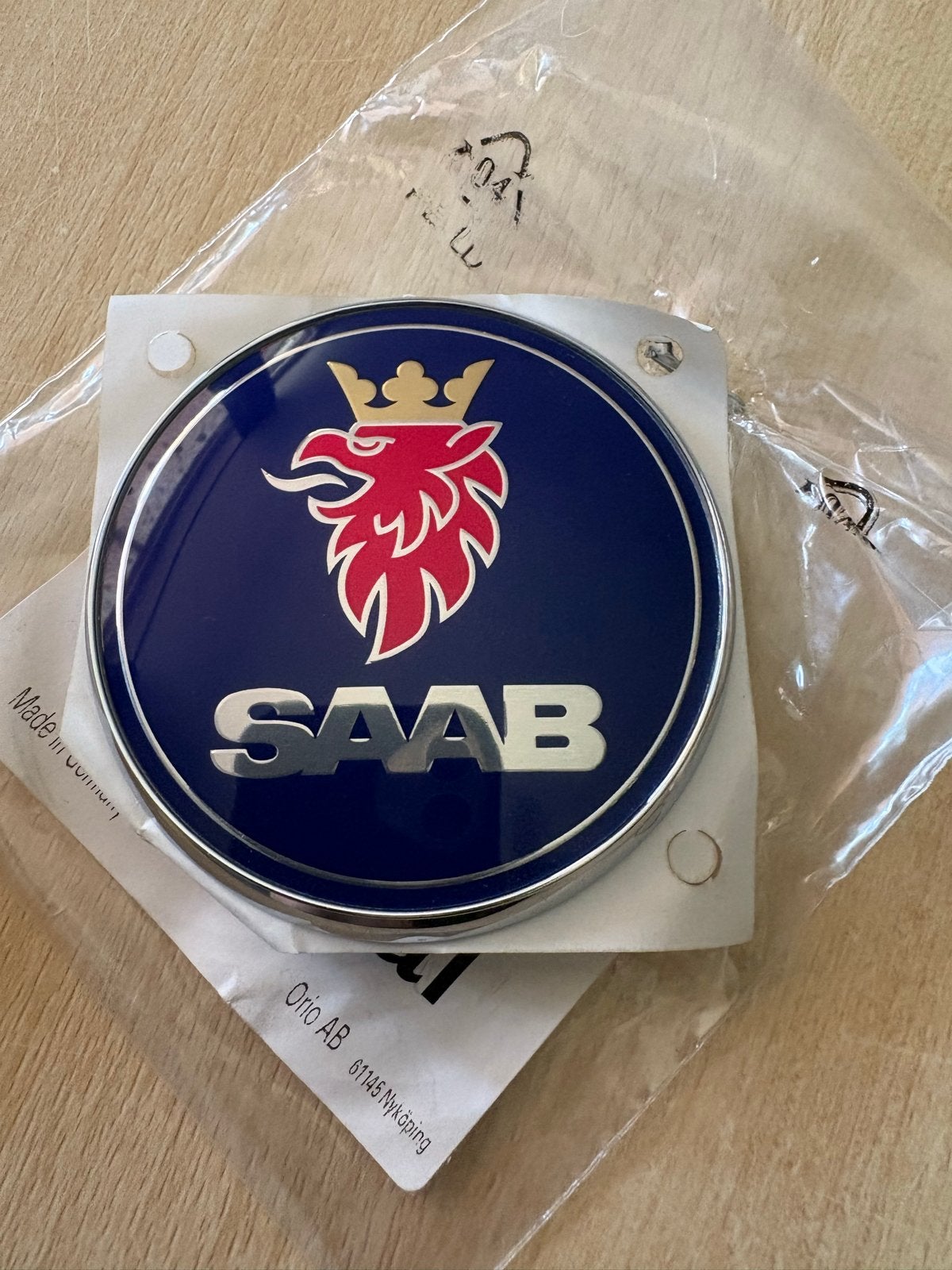 Origineel Saab 9-5 Achterklep Embleem (2000-), Achterklep, Nieuw, Ophalen of Verzenden, Achter