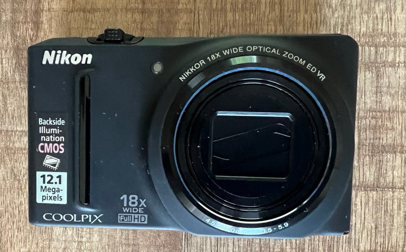 Digitale compactcamera, Nikon Coolpix S9100, zwart, 12 Megapixel, Compact, Ophalen of Verzenden, Zo goed als nieuw