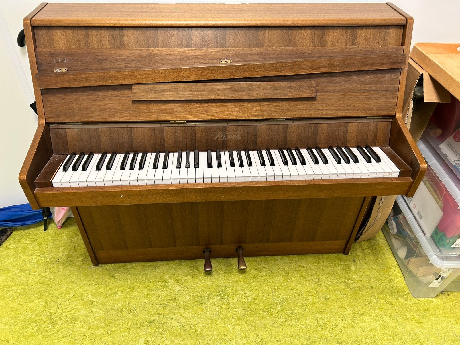 Piano, Ophalen, Gebruikt, Bruin, Piano