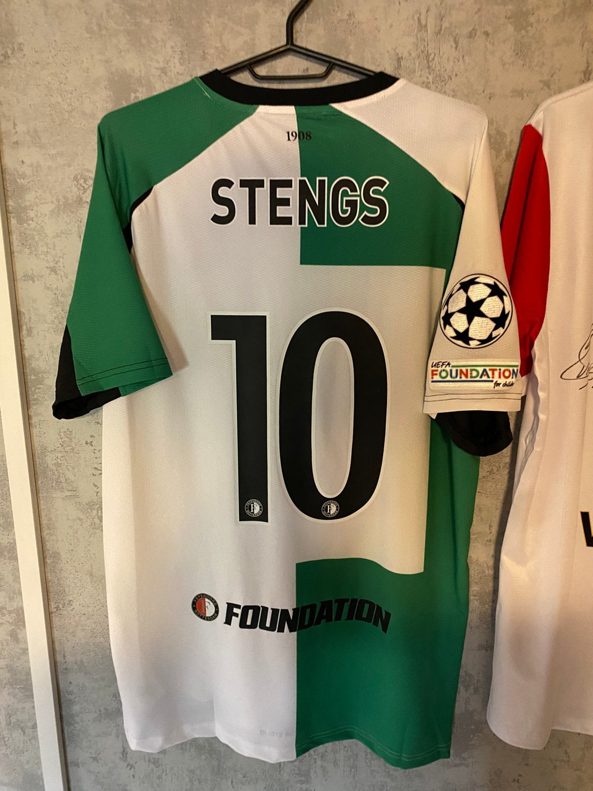 Feyenoord champions league match issue stengs shirt, Ophalen of Verzenden, Zo goed als nieuw, Feyenoord, Shirt