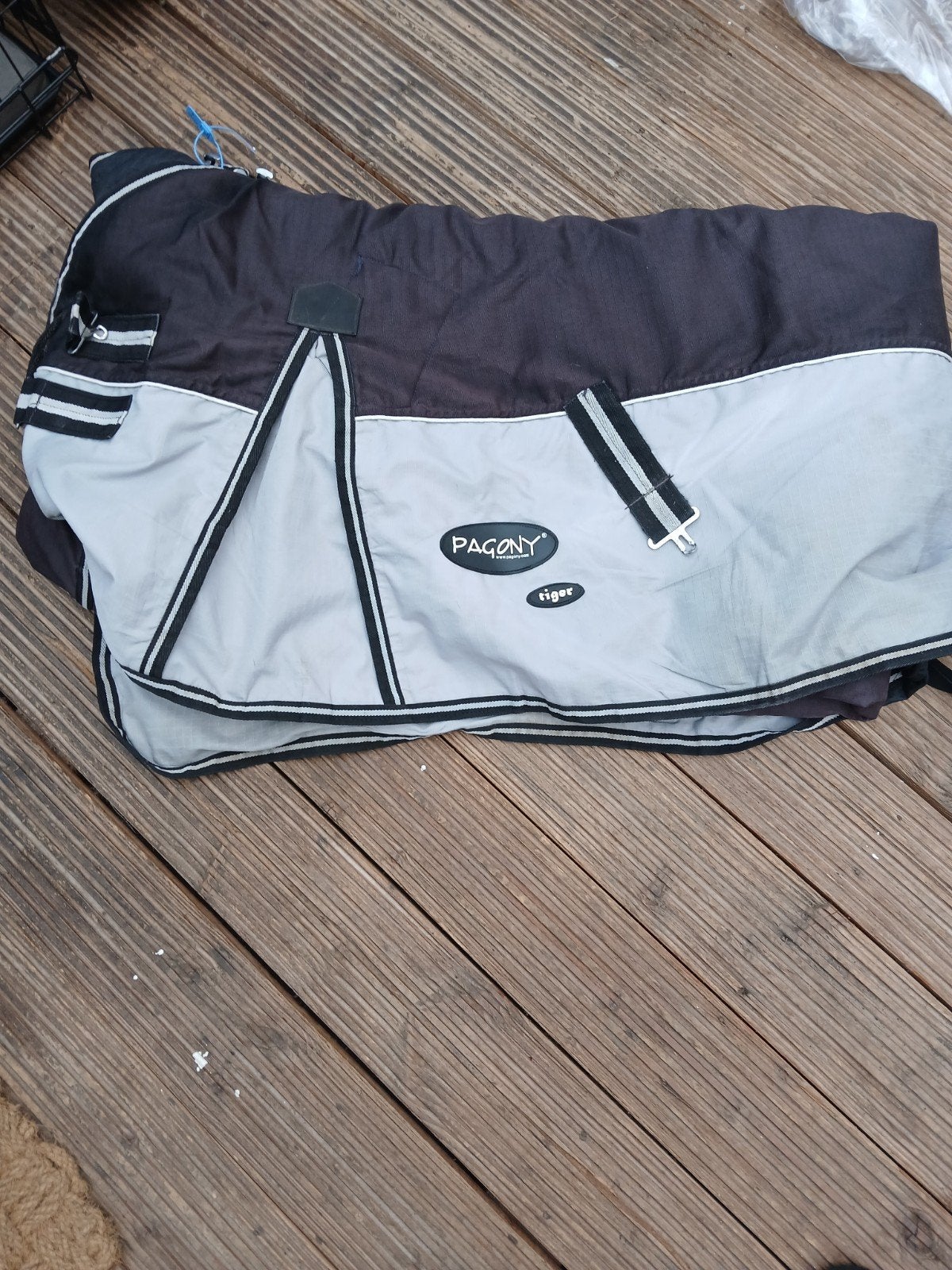 Pagony Tiger outdoordeken 155-205 zgan gewassen waterdicht, Overige merken, 300 g, Zo goed als nieuw, Grijs