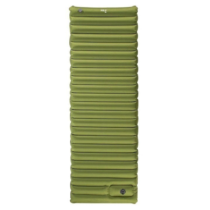 NILS CAMP slaapmat, ingebouwde pomp 900gr. groen 190x64x9 cm, Info@outdoorensport.nl, Nieuw, Ophalen of Verzenden, AOS