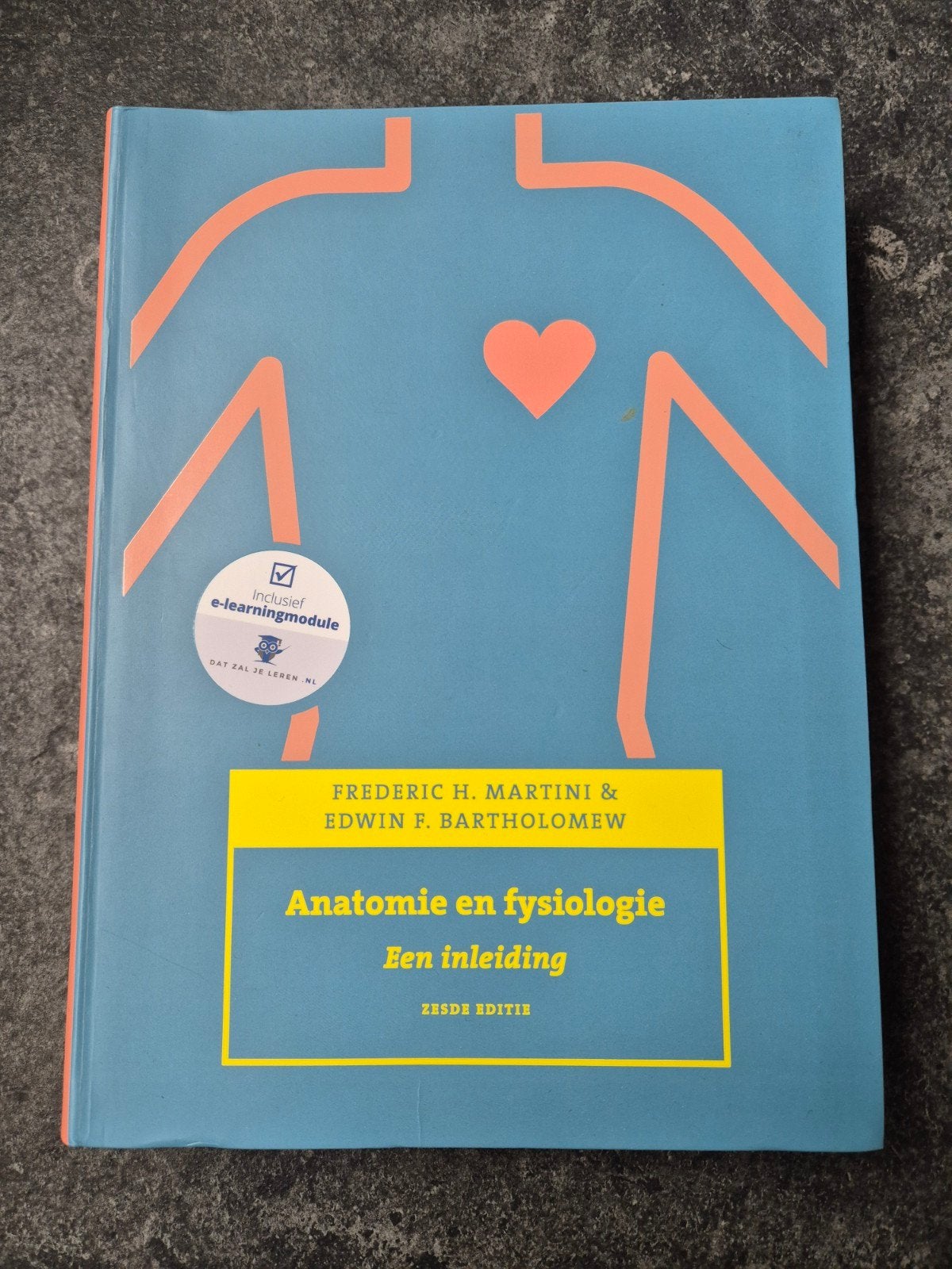 Anatomie en fysiologie: een inleiding (zesde editie), Boeken, Studieboeken en Cursussen, Zo goed als nieuw, Frederic H. Martini & Edwin F. Bartholomew