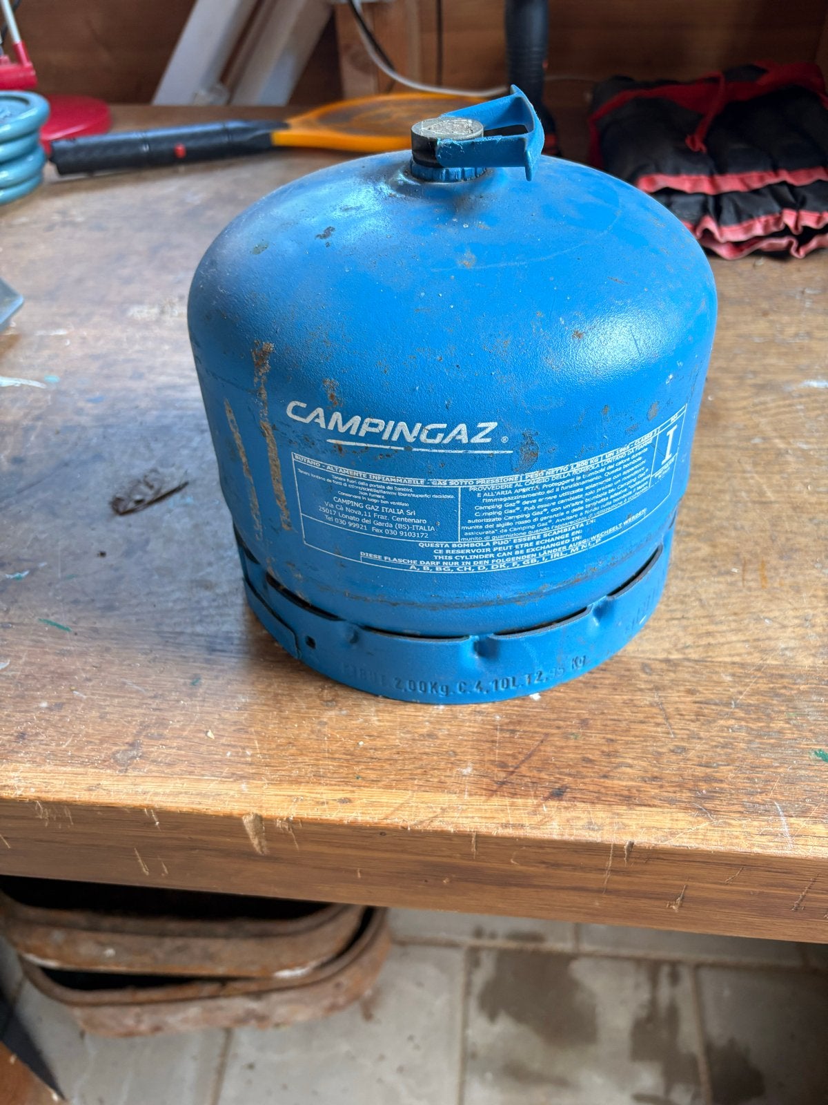 Campingaz gasfles - Lege gasfles, Caravans en Kamperen, Ophalen, Gebruikt