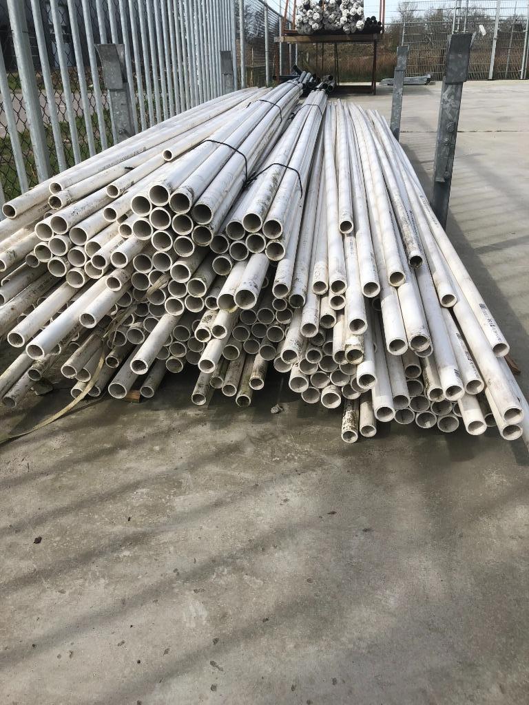Mooie partij witte PVC buizen van 4 meter, Doe-het-zelf en Verbouw, Buizen en Afvoer, Nieuw, Rechte buis, Pvc, 80 mm of meer, Ophalen