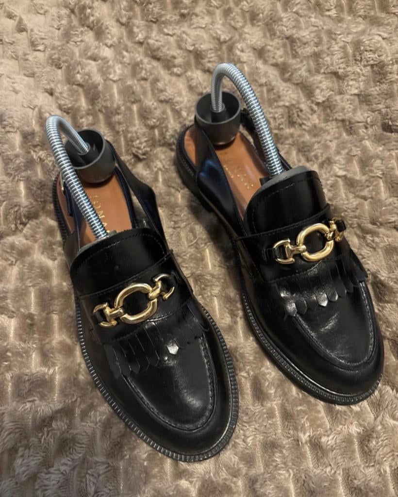 JONAK Delphy leren loafers, Kleding | Dames, Schoenen, Ophalen of Verzenden, Zwart, Instappers