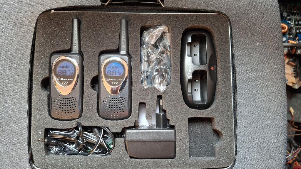 Alan Midland 777 set portofoons in koffer, Nieuw, Portofoon of Walkie-talkie, Info@albrecht-midland.de, Trilfunctie