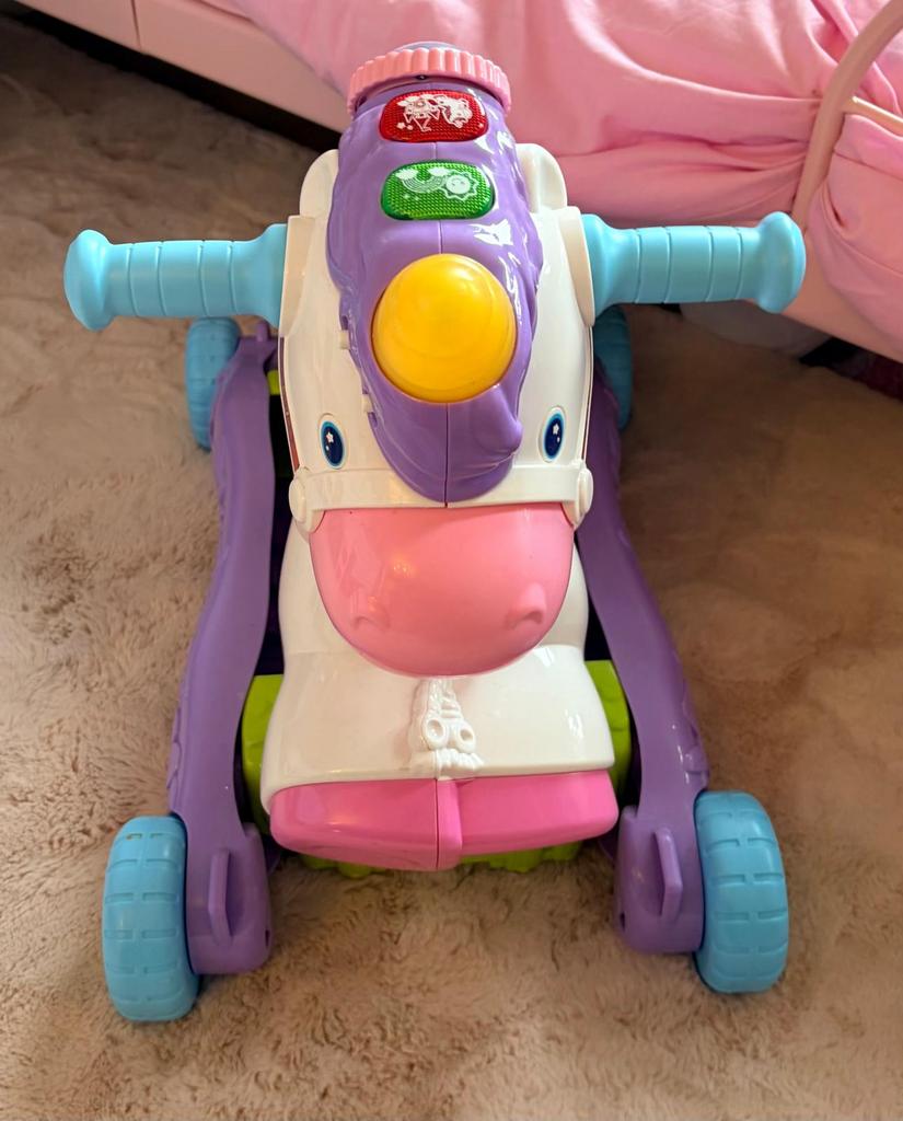 Vtech Hobbel en Speel eenhoorn, Ophalen, Zo goed als nieuw, Loopfiets