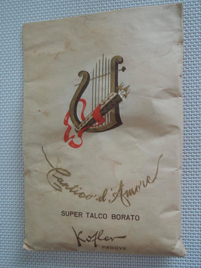 Vintage zakje met talkpoeder, Ophalen of Verzenden