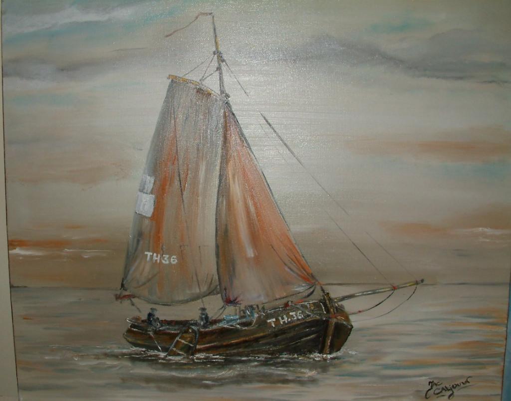 Tholen 36  de  Isabella  schilderijen Jac Caljouw, Ophalen