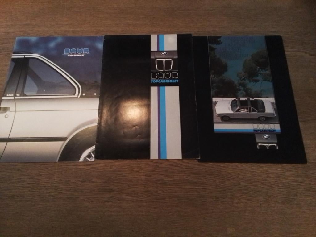 Folders BMW Baur cabriolet, Boeken, Auto's | Folders en Tijdschriften, Ophalen of Verzenden, Zo goed als nieuw, BMW