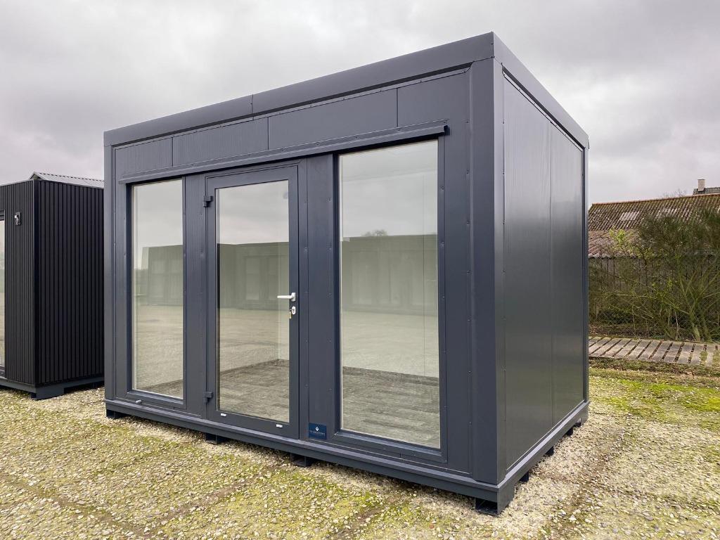 Kantoorunit | Tuinkantoor | Berging | Tuinhuis | 4 x 2,5 m, Ophalen