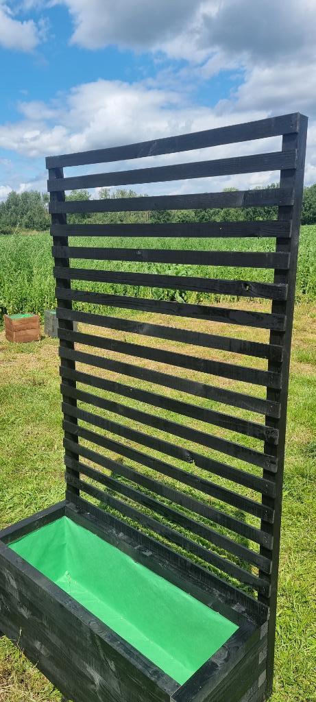 Grote houten plantenbakken 100x40x40 met klimrek 180cm, 100 cm of meer, Nieuw, Ophalen of Verzenden, Binnen