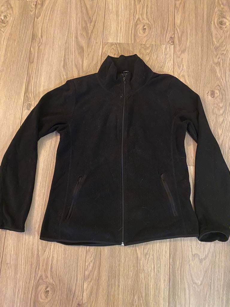 Zacht en dun zwart fleecevest van H&M, maat L, Kleding | Dames, Ophalen of Verzenden, Zo goed als nieuw, Maat 42/44 (L), Overige typen
