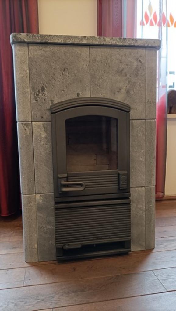 Tulikivi TU 500 speksteenkachel speksteen kachel, Huis en Inrichting, Kachels, Gebruikt, Vrijstaand, Houtkachel, Hout, Ophalen