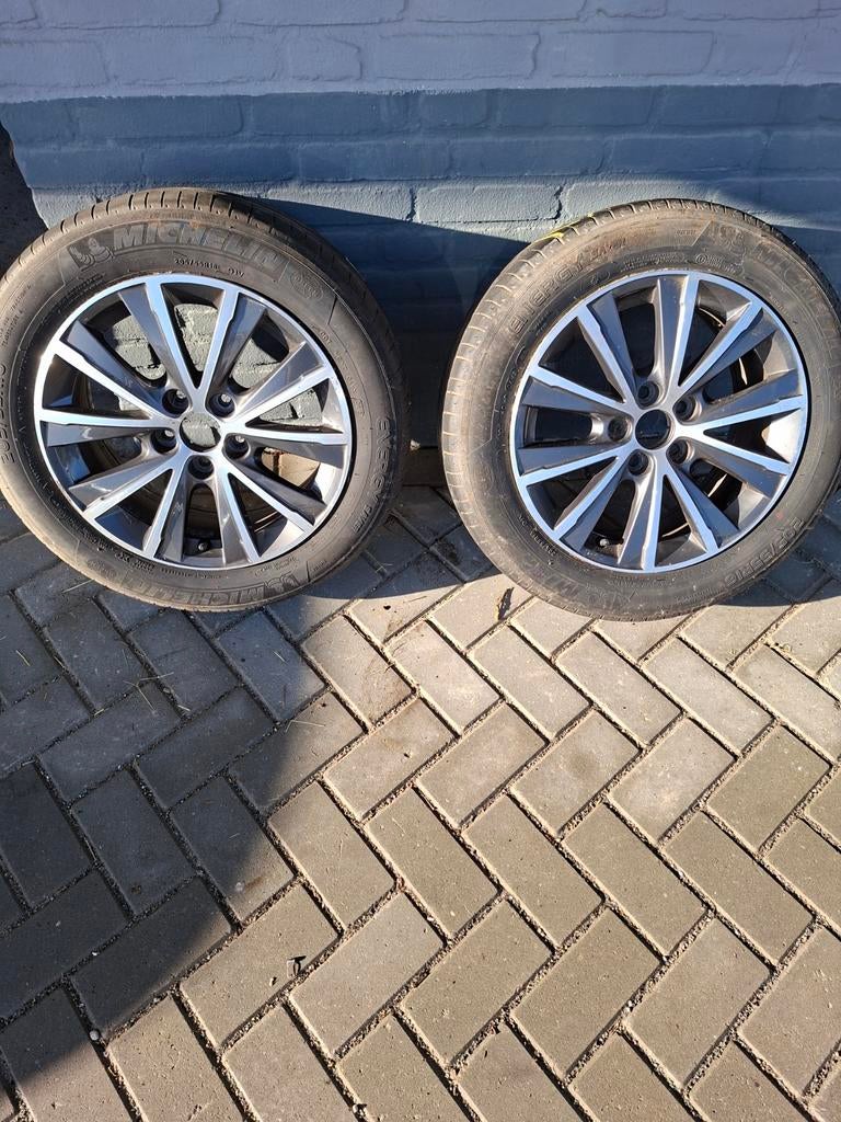 Nette velgen met banden voor peugeot opel 205 55 16, Ophalen, Opel