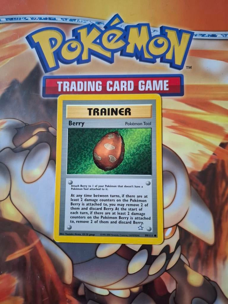 Berry 99/111 Neo Genesis pokemon kaart, Ophalen of Verzenden, Gebruikt, Losse kaart