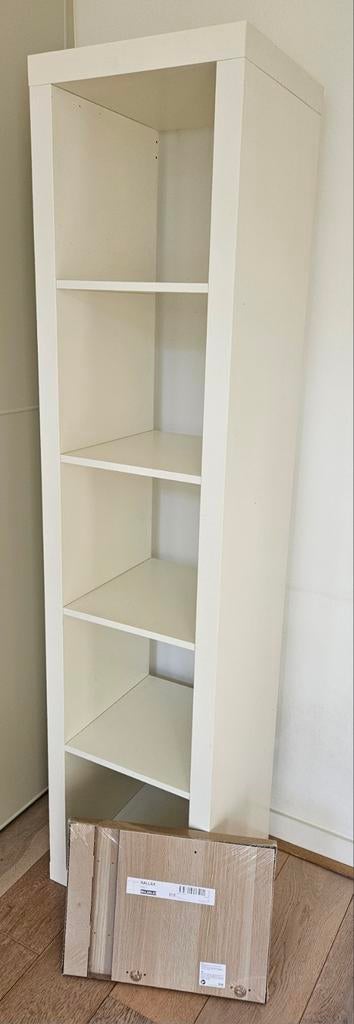 Witte Kalax kast met 5 inzetten + deurtje!, Huis en Inrichting, Kasten | Boekenkasten, Ophalen, Gebruikt, 25 tot 50 cm, Minder dan 100 cm
