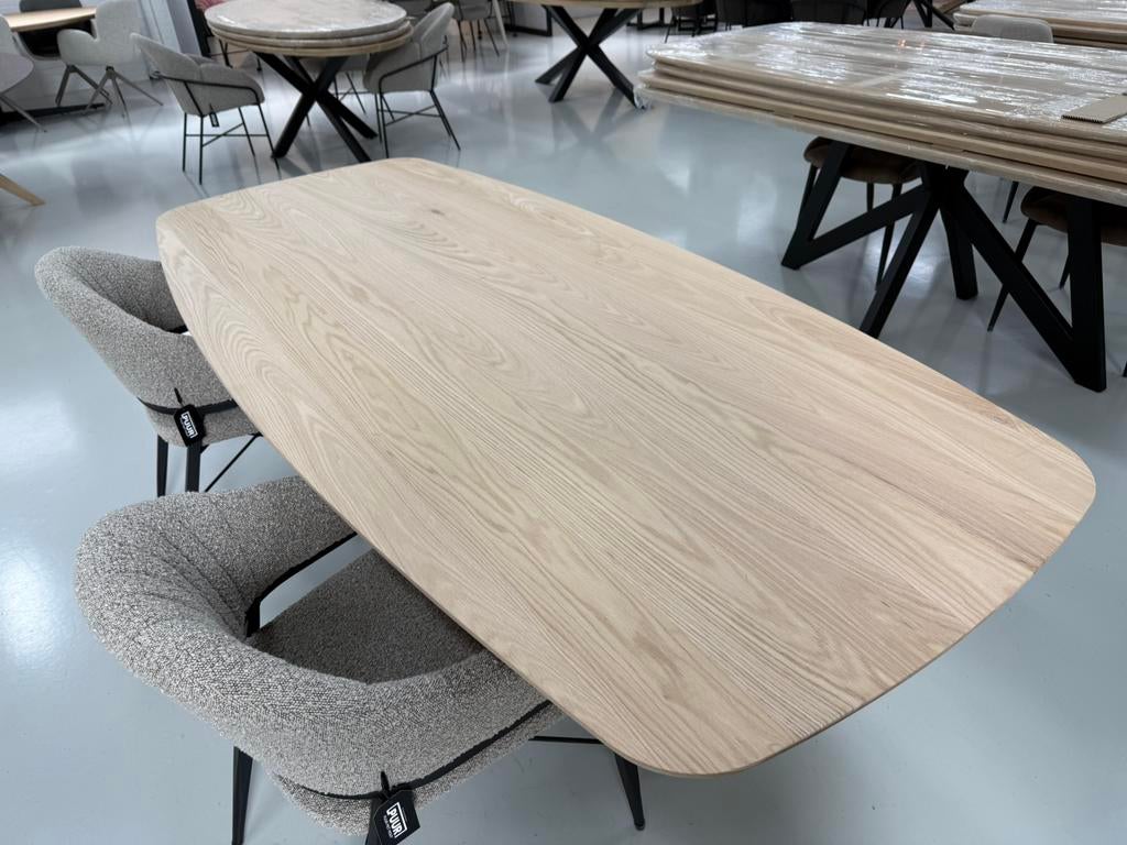 Eiken deens ovaal 220x110cm deense eettafels massief eiken, Ophalen of Verzenden, Nieuw