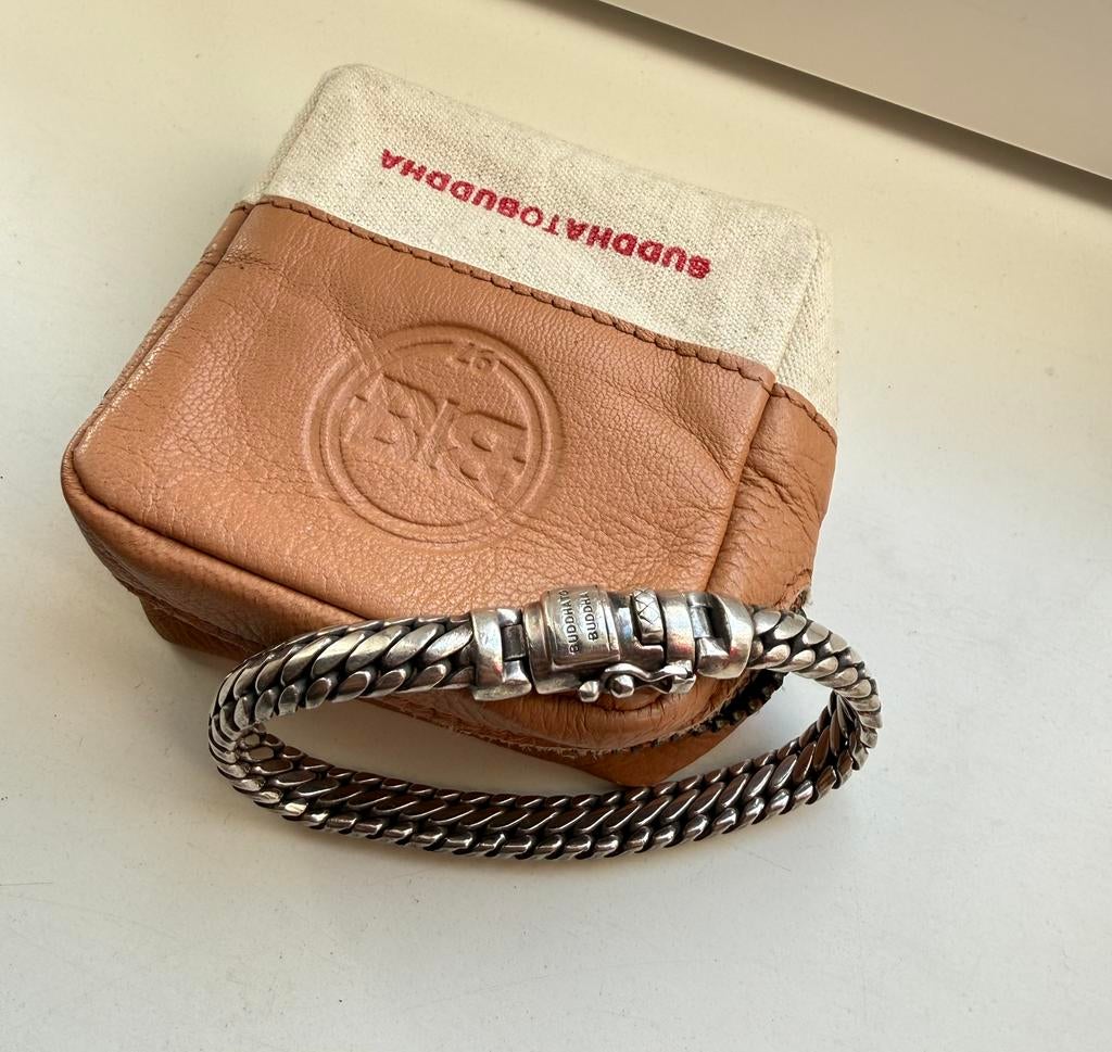 Buddha to buddha armband, Sieraden, Tassen en Uiterlijk, Ringen, Ophalen of Verzenden, Dame, Zilver, Zilver