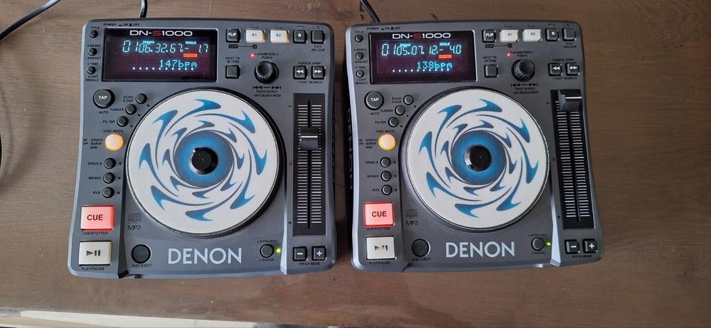 2x Denon DN-S1000 DJ Multiplayer Decks, Ophalen of Verzenden, Gebruikt, Draaitafel, Denon