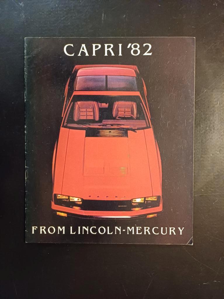 FORD LINCOLN MERCURY CAPRI ‘82 brochure folder origineel USA, Ophalen of Verzenden, Zo goed als nieuw, Ford